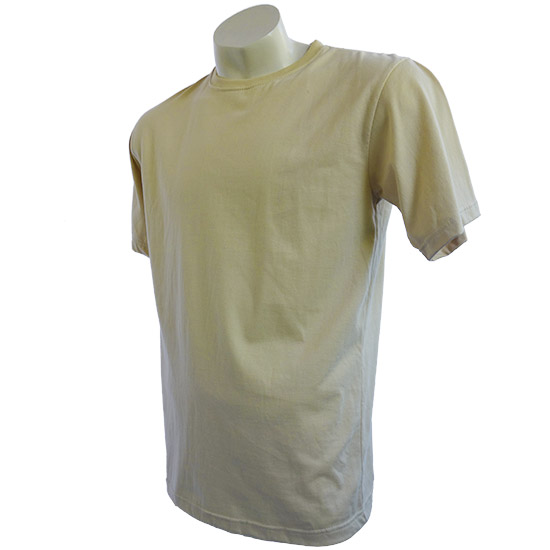 (T01S) T-shirt Standard - Own text fabric weight (20S), Fabric color (2004) Sand - From 5$++