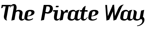Font : ARSTemper-ScriptBold Custom Text : The Pirate Way Test your own text here Click to download or to view this font on a tshirt that can be custom printed in Bali