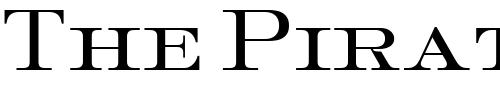 Font : AT-Sackers-Light-Roman Custom Text : The Pirate Way Test your own text here Click to download or to view this font on a tshirt that can be custom printed in Bali