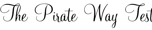 Font : ATMahoganyScript Custom Text : The Pirate Way Test your own text here Click to download or to view this font on a tshirt that can be custom printed in Bali