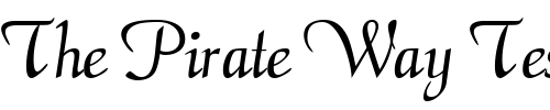 Font : AriaScriptSSK Custom Text : The Pirate Way Test your own text here Click to download or to view this font on a tshirt that can be custom printed in Bali