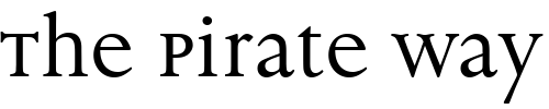 Font : Aries-RomanSmallCapLowerCase Custom Text : The Pirate Way Test your own text here Click to download or to view this font on a tshirt that can be custom printed in Bali