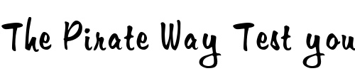 Font : AristoiScriptSSK-Regular Custom Text : The Pirate Way Test your own text here Click to download or to view this font on a tshirt that can be custom printed in Bali