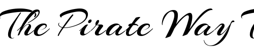 Font : Arizonia-ROB Custom Text : The Pirate Way Test your own text here Click to download or to view this font on a tshirt that can be custom printed in Bali