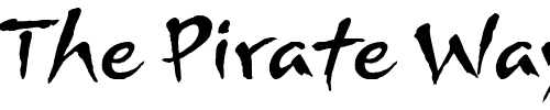 Font : ArnovaITC-TT Custom Text : The Pirate Way Test your own text here Click to download or to view this font on a tshirt that can be custom printed in Bali