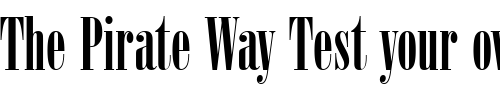 Font : ArsisDReg Custom Text : The Pirate Way Test your own text here Click to download or to view this font on a tshirt that can be custom printed in Bali