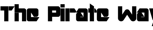 Font : ArtRecord114-Bold Custom Text : The Pirate Way Test your own text here Click to download or to view this font on a tshirt that can be custom printed in Bali