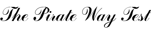 Font : ArtScript Custom Text : The Pirate Way Test your own text here Click to download or to view this font on a tshirt that can be custom printed in Bali