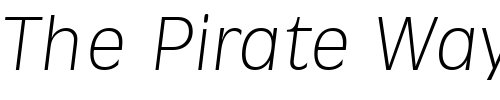 Font : ArthurBecker-ExtraLight-Italic Custom Text : The Pirate Way Test your own text here Click to download or to view this font on a tshirt that can be custom printed in Bali
