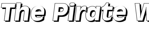 Font : ArthurBeckerShadow-ExtraBold-Italic Custom Text : The Pirate Way Test your own text here Click to download or to view this font on a tshirt that can be custom printed in Bali