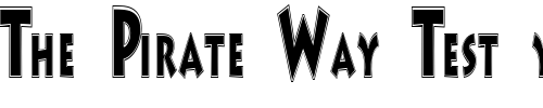 Font : Artist-Regular-ttstd Custom Text : The Pirate Way Test your own text here Click to download or to view this font on a tshirt that can be custom printed in Bali