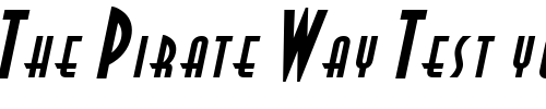 Font : Asia-BoldItalic Custom Text : The Pirate Way Test your own text here Click to download or to view this font on a tshirt that can be custom printed in Bali