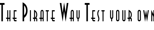 Font : Asia-Thin-Normal Custom Text : The Pirate Way Test your own text here Click to download or to view this font on a tshirt that can be custom printed in Bali