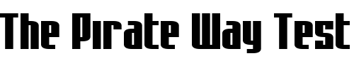 Font : Asimov-Sans Custom Text : The Pirate Way Test your own text here Click to download or to view this font on a tshirt that can be custom printed in Bali