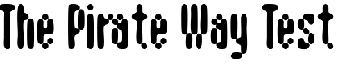Font : AspersionBold Custom Text : The Pirate Way Test your own text here Click to download or to view this font on a tshirt that can be custom printed in Bali