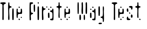 Font : AspersionLight Custom Text : The Pirate Way Test your own text here Click to download or to view this font on a tshirt that can be custom printed in Bali