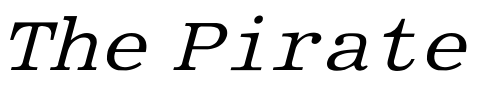 Font : Asphalt-Fixed-Italic Custom Text : The Pirate Way Test your own text here Click to download or to view this font on a tshirt that can be custom printed in Bali