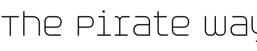 Font : Aspirin-AdvanceLight Custom Text : The Pirate Way Test your own text here Click to download or to view this font on a tshirt that can be custom printed in Bali