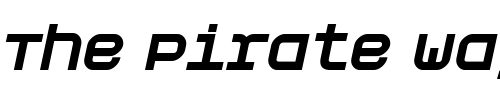 Font : AspirinRefillCollapsed Custom Text : The Pirate Way Test your own text here Click to download or to view this font on a tshirt that can be custom printed in Bali