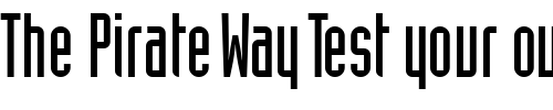 Font : Assembly-SSi Custom Text : The Pirate Way Test your own text here Click to download or to view this font on a tshirt that can be custom printed in Bali