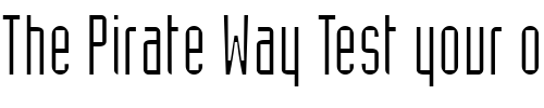 Font : AssemblyLightSSK Custom Text : The Pirate Way Test your own text here Click to download or to view this font on a tshirt that can be custom printed in Bali