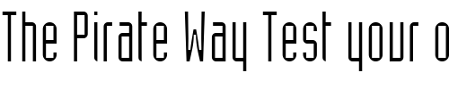 Font : AssemblyLightSSK-Regular Custom Text : The Pirate Way Test your own text here Click to download or to view this font on a tshirt that can be custom printed in Bali
