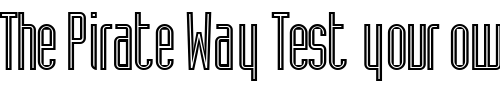Font : AssemblyOutlineAlternateSSK-Regular Custom Text : The Pirate Way Test your own text here Click to download or to view this font on a tshirt that can be custom printed in Bali