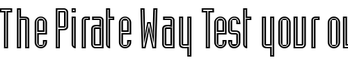 Font : AssemblyOutlineSSK Custom Text : The Pirate Way Test your own text here Click to download or to view this font on a tshirt that can be custom printed in Bali