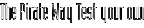 Font : AssemblyOutlineSSK-Regular Custom Text : The Pirate Way Test your own text here Click to download or to view this font on a tshirt that can be custom printed in Bali