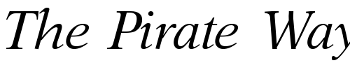 Font : Aster-Italic Custom Text : The Pirate Way Test your own text here Click to download or to view this font on a tshirt that can be custom printed in Bali