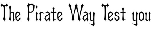 Font : Asterx Custom Text : The Pirate Way Test your own text here Click to download or to view this font on a tshirt that can be custom printed in Bali