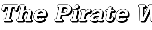 Font : AstridBeckerShadow-Medium-Italic Custom Text : The Pirate Way Test your own text here Click to download or to view this font on a tshirt that can be custom printed in Bali