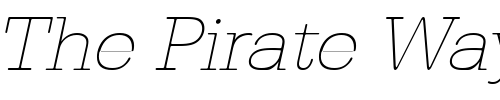 Font : AstridBeckerWideXlight-Italic Custom Text : The Pirate Way Test your own text here Click to download or to view this font on a tshirt that can be custom printed in Bali