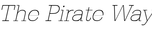 Font : AstridBeckerXlight-Italic Custom Text : The Pirate Way Test your own text here Click to download or to view this font on a tshirt that can be custom printed in Bali