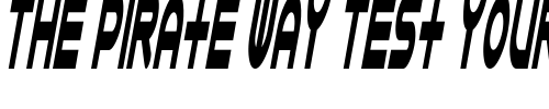 Font : Astro-868 Custom Text : The Pirate Way Test your own text here Click to download or to view this font on a tshirt that can be custom printed in Bali