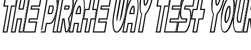 Font : Astro-869 Custom Text : The Pirate Way Test your own text here Click to download or to view this font on a tshirt that can be custom printed in Bali