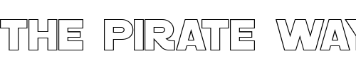 Font : AstroOutline Custom Text : The Pirate Way Test your own text here Click to download or to view this font on a tshirt that can be custom printed in Bali