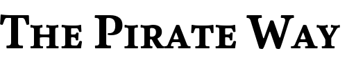 Font : AtmaSerifTF-BoldRomanSC Custom Text : The Pirate Way Test your own text here Click to download or to view this font on a tshirt that can be custom printed in Bali