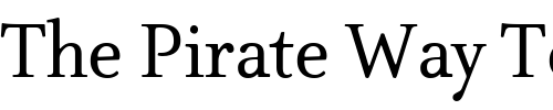 Font : AtmaSerifTF-BookRoman Custom Text : The Pirate Way Test your own text here Click to download or to view this font on a tshirt that can be custom printed in Bali