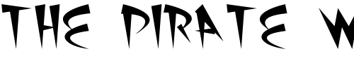 Font : Atomic-Sushi Custom Text : The Pirate Way Test your own text here Click to download or to view this font on a tshirt that can be custom printed in Bali