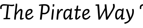 Font : Auto2-ItalicLF Custom Text : The Pirate Way Test your own text here Click to download or to view this font on a tshirt that can be custom printed in Bali