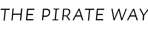 Font : Auto2-LightItalicSmCp Custom Text : The Pirate Way Test your own text here Click to download or to view this font on a tshirt that can be custom printed in Bali