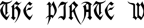 Font : AvalonSSK Custom Text : The Pirate Way Test your own text here Click to download or to view this font on a tshirt that can be custom printed in Bali