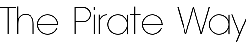 Font : Avant-Garde-Gothic-Extra-Light Custom Text : The Pirate Way Test your own text here Click to download or to view this font on a tshirt that can be custom printed in Bali