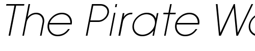 Font : Avant-Garde-XLight-Italic Custom Text : The Pirate Way Test your own text here Click to download or to view this font on a tshirt that can be custom printed in Bali