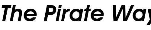Font : AvantGarGotItcTEEDem-Italic Custom Text : The Pirate Way Test your own text here Click to download or to view this font on a tshirt that can be custom printed in Bali