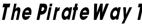 Font : AvantGuardCondSW-BoldItalic Custom Text : The Pirate Way Test your own text here Click to download or to view this font on a tshirt that can be custom printed in Bali