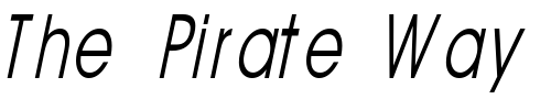 Font : AvantGuardCondSW-Italic Custom Text : The Pirate Way Test your own text here Click to download or to view this font on a tshirt that can be custom printed in Bali