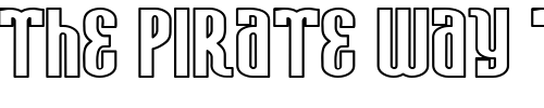 Font : Avatar-Outline Custom Text : The Pirate Way Test your own text here Click to download or to view this font on a tshirt that can be custom printed in Bali