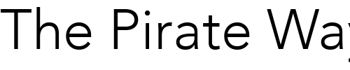 Font : Avenir-LT-35-Light Custom Text : The Pirate Way Test your own text here Click to download or to view this font on a tshirt that can be custom printed in Bali